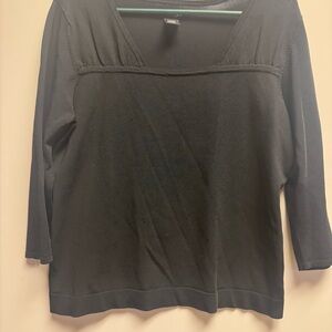 East 5th Black‎ V-Neck Blouse